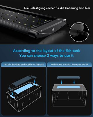 Luces LED para Acuario 7W, 30-50cm