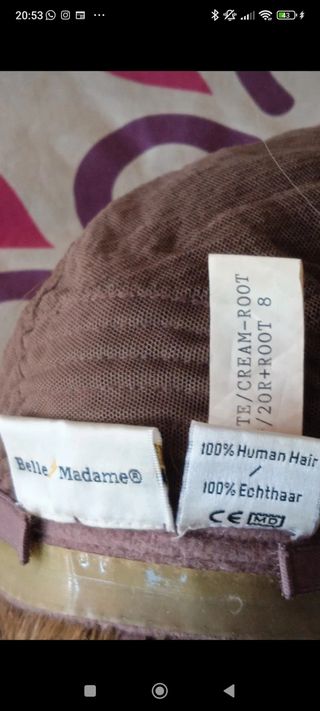 Peluca de señora de pelo natural