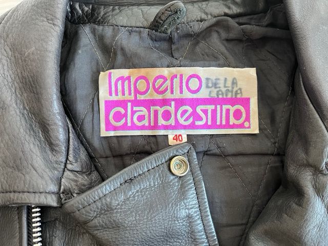 Cazadora de piel Motero