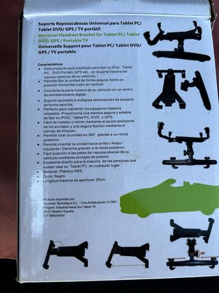 Soporte reposacabezas coche para tablet