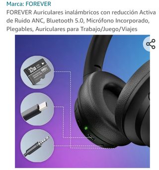 Auriculares cascos Forever