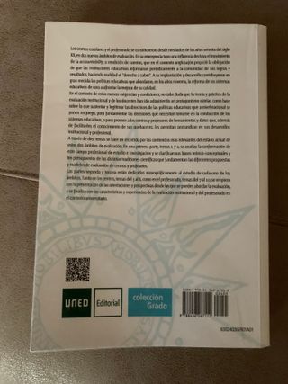 Libro de Evaluación de centros y profesores UNED