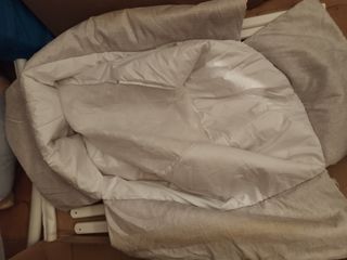 Minicuna tijera madera blanca