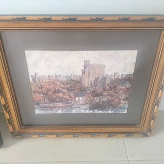 Antiguo talla madera y cuadro por 20 eur