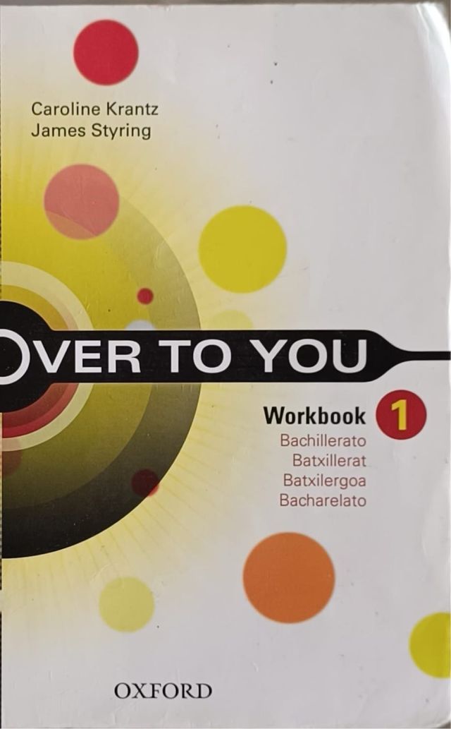 Libro de inglés y cuadernillo. 2 de bachiller