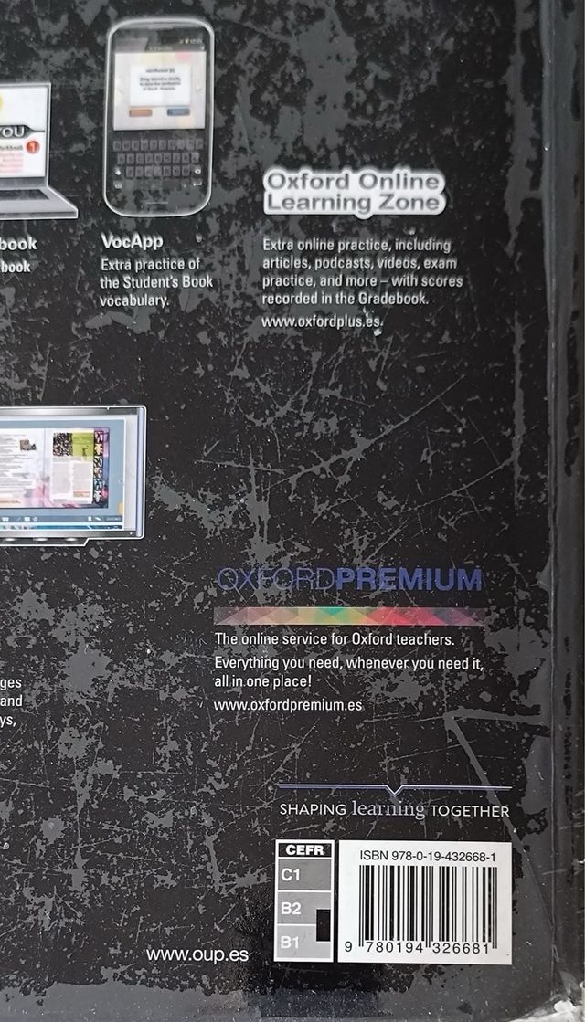 Libro de inglés y cuadernillo. 2 de bachiller