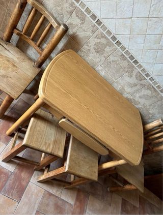 Mesa extensible y sillas cocina