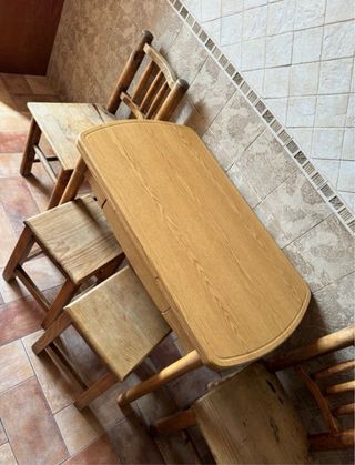 Mesa extensible y sillas cocina