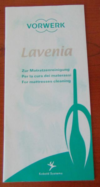 Opuscoli Vorwerke Folletto Kobosan, Lavenia