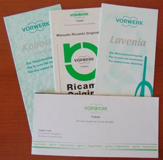 Opuscoli Vorwerke Folletto Kobosan, Lavenia