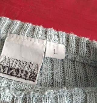 Maglia donna vintage, turchese chiaro