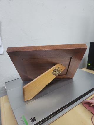 MARCO CUADRO VINTAGE MADERA Y PLATA