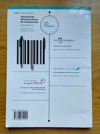 Libro Operaciones administrativas de compraventa