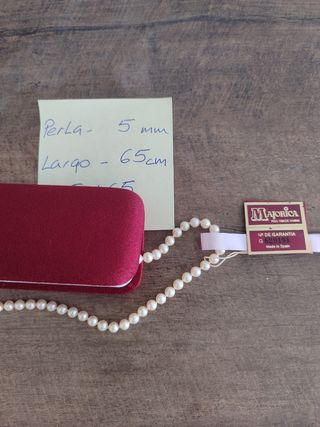 Collar de perlas Majorica 5X65