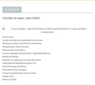 Vaporera Jata CV624