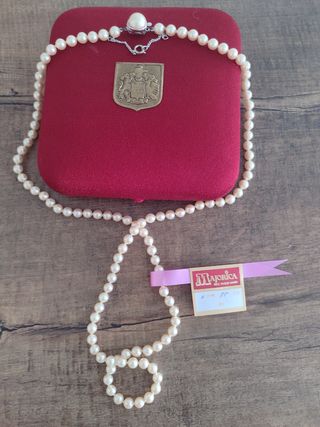 Collar de perlas Majorica 6X75