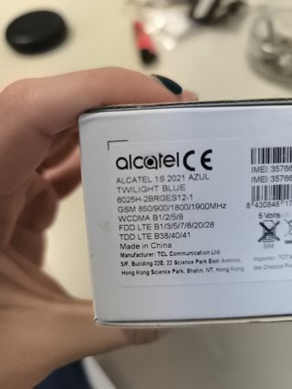 Alcatel 1s 2021 blu