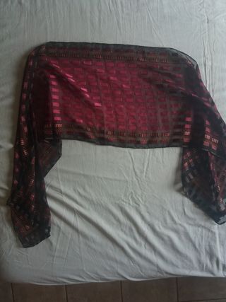 Foulard donna rosso bordeaux No brand