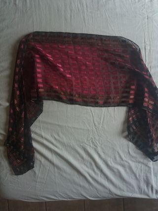 Foulard donna rosso bordeaux No brand