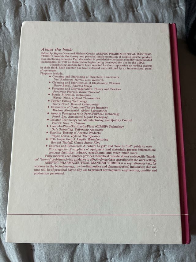 Aseptic Pharmaceutical Manufacturing