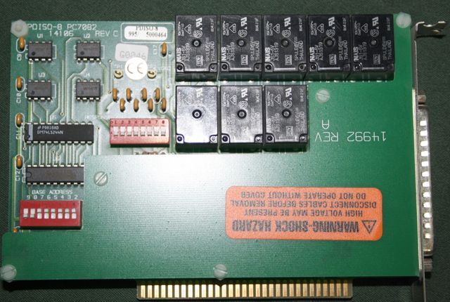 Tarjeta PDISO-8 ISA E/S de 8 canales.