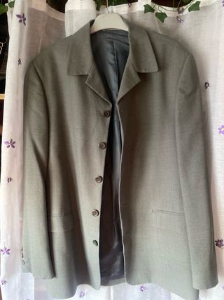 Chaqueta casual hombre gris antracita