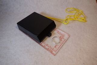 Brújula de aumento portátil, mapa de navegación,