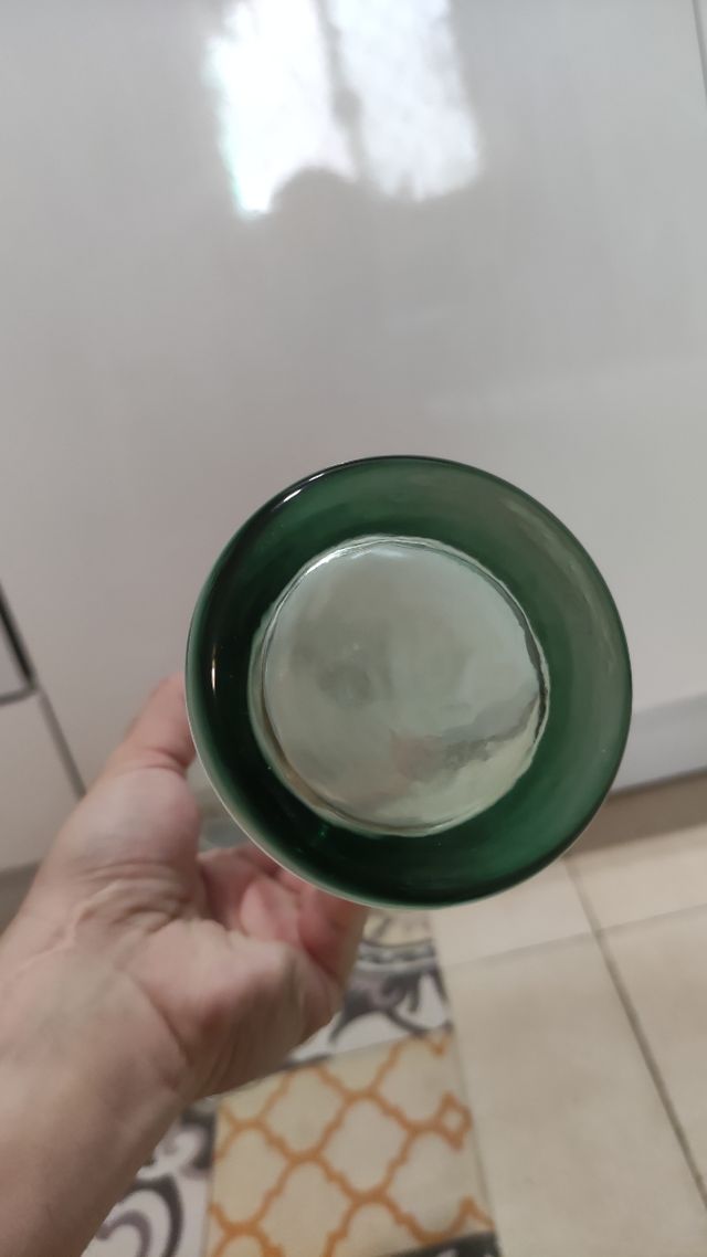 Florero de cristal 30x8cm