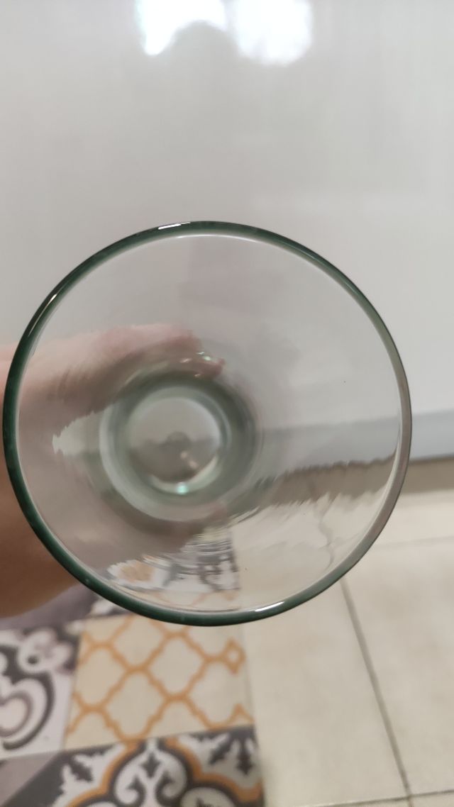 Florero de cristal 30x8cm