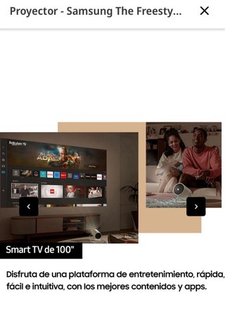 Proyector - Samsung The Freestyle 1  (negociable)