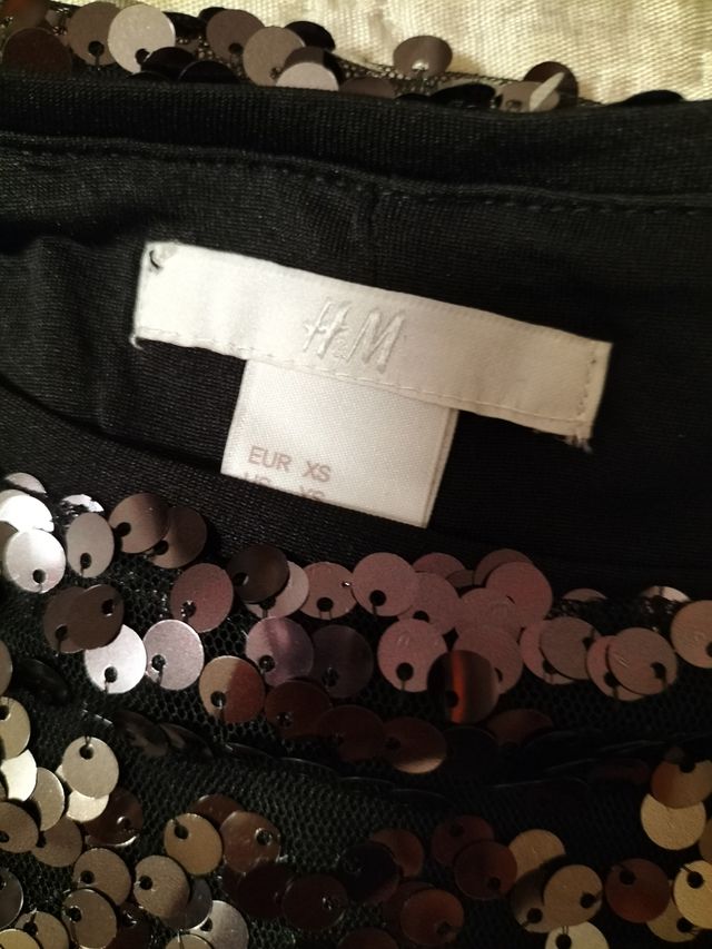 T-shirt con paillettes H&M