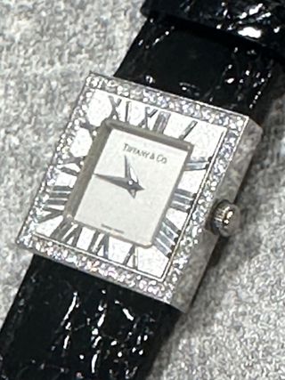 TIFFANY & Co en oro 18 k blanco con brillantes 