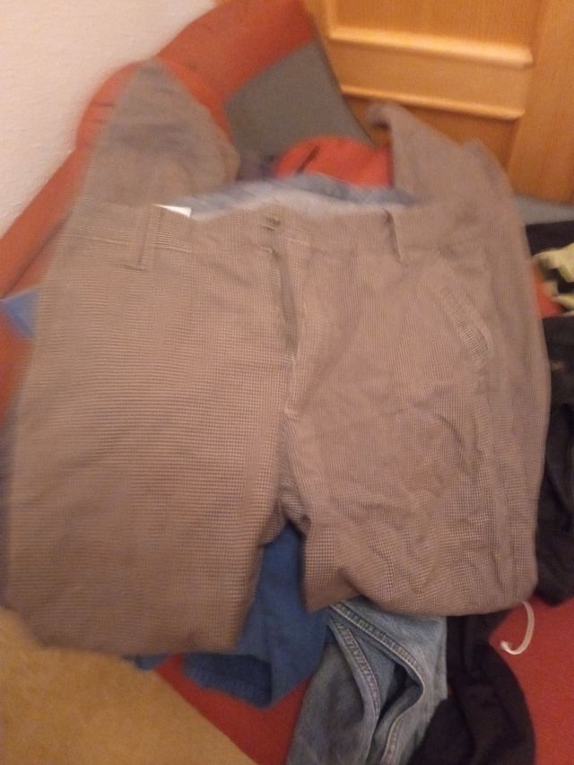 Pantalones pata de gallo hombre