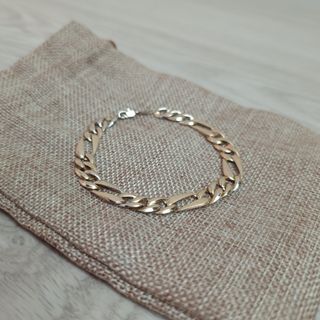 PULSERA ORO CHAPADO HOMBRE 