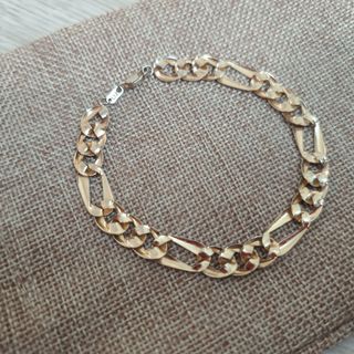 PULSERA ORO CHAPADO HOMBRE 