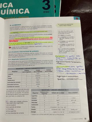 3 volúmenes Fisica y Química. 3ESO. Oxford