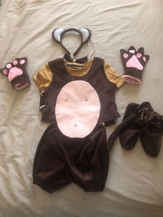 Disfraz completo de mono talla 5/6