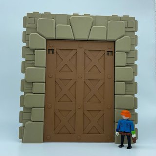 Playmobil 3D Gran puerta con puente levadizo steck
