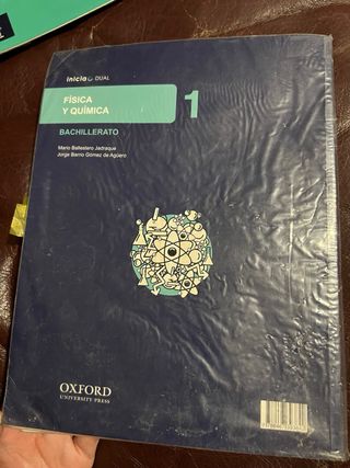 Libro Física y química 1 Bach. Oxford