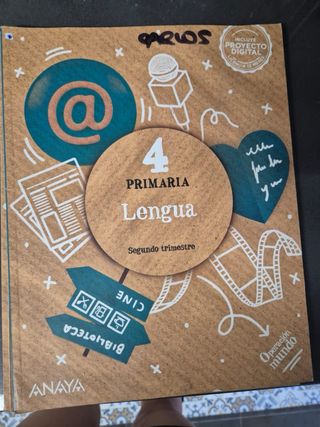 Lengua 4 primaria anaya ( los tres trimestres)