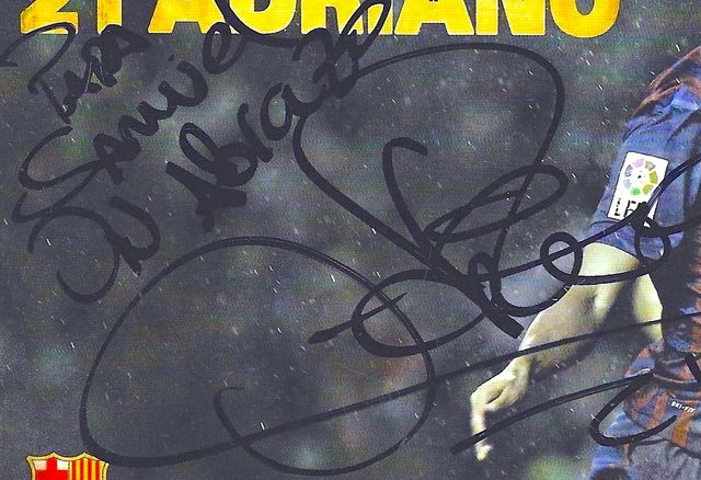 Lote 3 Autógrafos Jugadores FC Barcelona - OCASIÓN