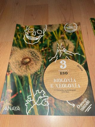 Libros bioloxia e xeolixia 3 ESO