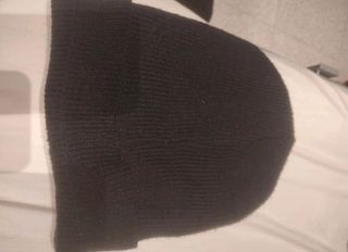 Gorro lana negro interior forrado negro 