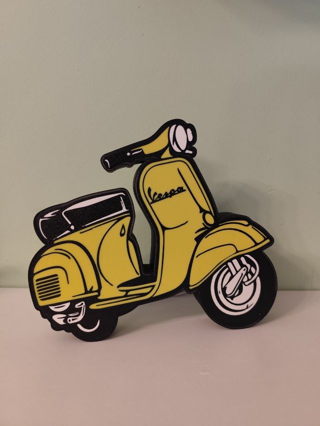 Lámpara 3D moto estilo Vesp