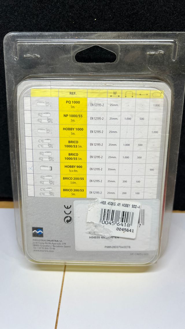 Cinta de Amarre (Murta) 4metros 450 kilos