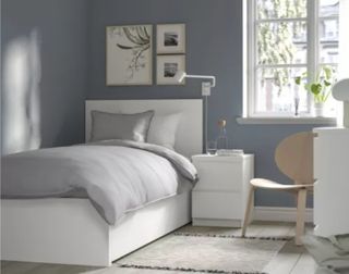 Cama ikea malm blanca 90 con cajones!