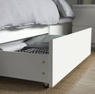 Cama ikea malm blanca 90 con cajones!