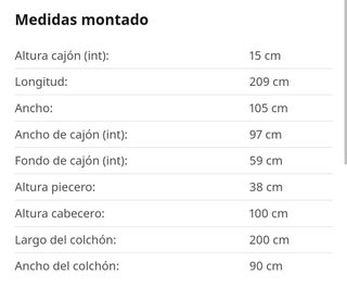 Cama ikea malm blanca 90 con cajones!