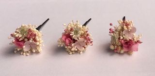 Horquillas de flores preservadas