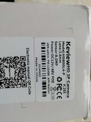 Cámara de vidio vigilancia 4k